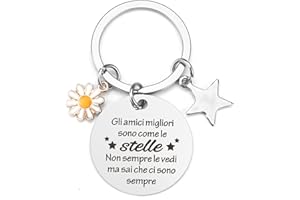 BOMEON Regalo Amica,Regali Migliore Per Amica,Portachiavi Amicizia,Idee Regalo Donna Amica,Regalo Amica Natale,Regalo Amica Speciale,Idee Regalo Originali Per Amica
