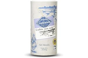 ZUNAX French Celtic Sea Salt Fine Shaker 250g- 82+ Essential Minerals | No Need to Grind| 100% Organic & Natural, Ideal for Cooking and Baking | Harvested in France | Packaging May Vary