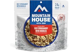Mountain House Beef Stroganoff with Noodles | Freeze Dried Backpacking & Camping Food | 2 Servings