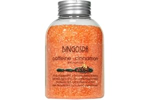 Caffeina anticellulite e sale da bagno alla cannella 600 g BINGOSPA