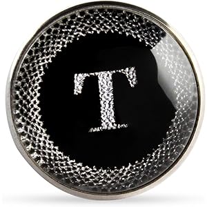 Kavove Black Colored Alphabet Lapel Pin