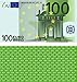 Produktbild 100 Stück Premium 100 Euro Spielgeld Format 109 x 60 mm Geld Banknoten Geldschein Money EUR Größe entspricht 75% des Originals der Eurobanknoten Deutschlands