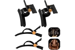 ODASHEN 4 pinzas doradas para seccionar y peinar para secador de pelo Dyson Airwrap, 2 pinzas anchas y 2 agarres antideslizantes