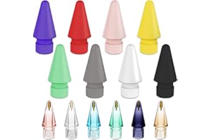 FCXQG Punte Apple Pencil 2 14pcs Apple Pencil Tip Punte Apple Pencil Penna iPad Punta Penna iPad Punta per Apple Pencil Punta Non Abrasiva ad Alta Sensibilità Resistente All'abrasione Colorata