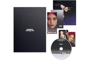 JYP ENT. ITZY - [BORN TO BE] (STANDARD Ver. - BLACK Ver.) Photobook + Lyric Book + Eyes Photocard + CD-R + Photocard + Mini Folding Poster + Mood Film + Poster + Postcard + 2 Pin Badges + 4 Extra Photocards