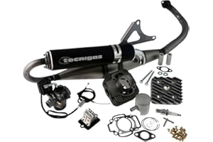 2EXTREME Tuningkit SPORT 70CCM Zylinder Auspuff Vergaser kompatibel mitNRG TPH ZIP kompatibel mit Vespa ET2 LX