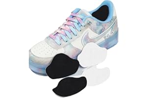 QRITY Ctyjia 4 Paires Autocollants à Talons Patchs Auto-Adhésif, Réparation de Talon de Chaussure Patch, Patch de Prévention Trous de Chaussures, pour Baskets, Chaussures en Cuir - Grands et Petits