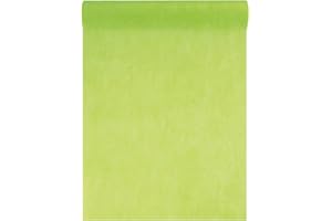 SANTEX Tessuto non tessuto 30 cm (25 m di lunghezza), runner decorativo in tessuto non tessuto, decorazione per festa di nozze verde chiaro