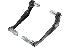 Motoforti Pair Universal 7/8" Motorcycle Brake Lever Guard 22mm Titanium Tone