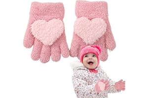 GUVYATI Mittens baby, gloves children 1-3 years, gloves children winter, winter gloves children, girls 1-3 years