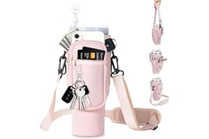 MPXEAVG Sac Stanley Cup 1.2 L, Stanley Cup Accessoires, Accessoires Stanley Cup, avec Sangle et Poche pour Téléphone Pochette, pour la randonnée, la Course, Le Cyclisme