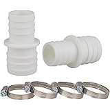 ANYUNKEY Pangaea Tech - 2 connettori per tubi da 32 mm a 38 mm di diametro, con fascette, adattatore per tubo per piscina, co