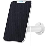 Reolink Panneau Solaire pour Caméra Surveillance Solaire, Charge Solaire en Continu pour Caméras WiFi sur Batterie Extérieure