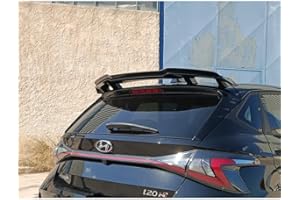 Motordrome A/482 Spoiler tetto (tappo spoiler) compatibile con Hyundai i20 III N (1.6 T-GDi) 2020- (ABS nero lucido)