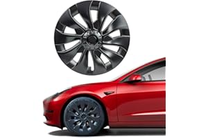 KKTR-CAR Model 3 Copricerchi 18 pollici, 4pcs Tappi mozzo di ricambio compatibile con Tesla Model 3 (18in Model 3-Style2)
