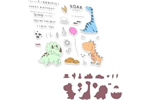 ‎ARUIEYS 2025 Neue Weihnachten Tiere und Blumen Metall Schneiden Sterben Und Stempel Set, Für DIY Kunst Geburtstage Scrapbooking Handwerk Supplies Stamping Fotoalbum (M0848-stempel und Stanzformen Set)