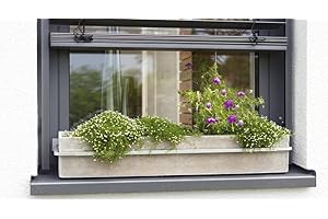 HT Blumenkastenhalterung Fenster Blumenkastenhalter verstellbar Aluminium Druckguss