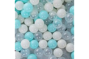 PlayMaty Play Ball Pit Balls - 2.36inches Phthalate&BPA Free Plastic Ocean Colour Balls for Playhouse Play Tent Playpen Pool Party Decoration Pack of 70 (Light Blue)