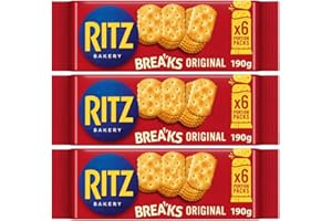 HAMPERLY GIFTS Salted Cracker Bundle Containing Ritz Breaks Crackers Original 190g (3 Pack)