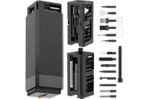 VICHYIE 32 in 1 Tastatur Reinigungsset mit Bürste, Handy Reinigungsset, Kopfhörer Reinigung für AirPods, Multifunktionales Reinigungs Zubehör für iPhone, Tablet, Laptop, PC-Monitor, Kamera (Schwarz)