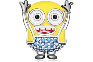 H.ZHENYUE Abalorios Charm para pulseras Plata de Ley 925 con Santa Rosegold Skull Cartoon Mom Circonita Cúbica para mujeres collares Colgantes regalo,Navidad,San Valentín,día madre para mujeres niñas