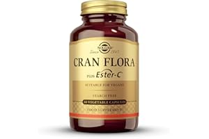 Solgar Cran Flora Arándano Rojo Cápsulas Vegetales - Envase De, 60 tabletas