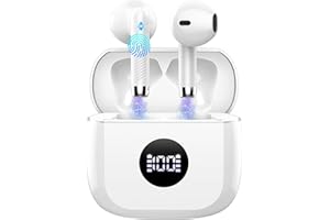 JXREV Cuffie Bluetooth Auricolari Bluetooth 5.4, Cuffie Wireless con 4 ENC Cancellazione Rumore Mic, Cuffie in Ear 40 Ore di Riproduzione, Cuffie Senza Filo HiFi Stereo IP7 Impermeabili per iOS & Android