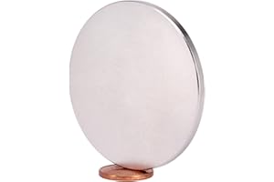 MAGNET-KAUF Magnes neodymowy N52 tarcza – super mocna tarcza magnetyczna o średnicy 50 mm – 50 x 3 mm, okrągłe magnesy neodymowe, bardzo mocne tarcze, okrągłe, płaskie, 22 kg