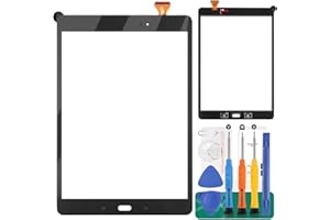 SRJTEK Pantalla de repuesto para Samsung Galaxy Tab A de 9.7 pulgadas SM-T550 SM-T555 T550 T555 T555 pantalla táctil digitalizador kit de montaje de vidrio (no pantalla LCD)
