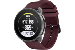 Hiseus Bracelet Compatible avec Suunto 9 Peak / 5 Peak, Bracelet de Remplacement Sport Silicone Compatible avec Suunto 9 Peak Pro/Vertical Bracelets de Montre