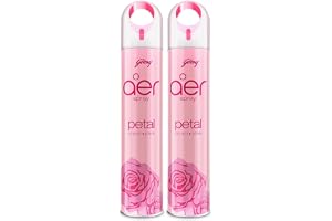 Godrej aer spray, Home & Office Air Freshener - Petal Crush Pink, 300 ml (Pack of 2)