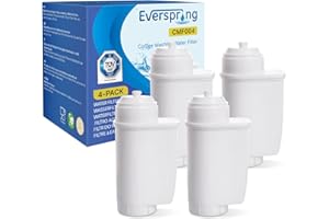 everspring TÜV SÜD, NSF Zertifiziert Kaffee wasserfilter Ersatz für Siemens EQ6 EQ Series, Brita Intenza TZ70003, Bosch 12008246 Wasserfilter, BCM8450UC, CM450710 und TCM24RS (4 Stück)