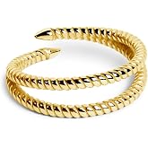 SINGULARU - Double Twist Ring - Adjustable Ring - 925 Sterling Silver with 18 Kt Gold or Rhodium Plated Finish - One Size - W