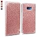 Price comparison product image Galaxy S8 Plus Case,OKZone Luxury Bling Glitter Sparkly PU Leather Flip Wallet [Card Slot] [Stand Function] [Magnetic Closure] [Inner Soft TPU] Folio Case Cover For Samsung Galaxy S8 Plus (Rose Gold)