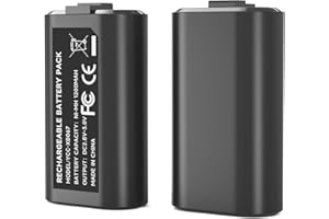 YCCTEAM Rechargeable Battery Pack for Xbox One/S/X/Elite/Series X|S, 2x1200mAH Xbox Battery Pack for Xbox Series X|S/Xbox One/Xbox One S/Xbox One X/One Elite(2 Batteries Only)