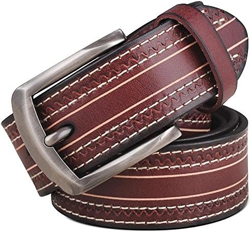 TT Men 's Casual Belt Buckle Belt Fashion Personality Pants Belt , coffee color , 105cm