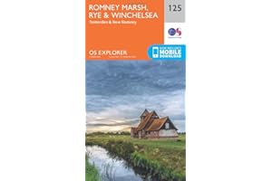 Romney Marsh, Rye & Winchelsea Map | Tenterden & New Romney | Ordnance Survey | OS Explorer Map 125 | England | Walks | Hiking | Maps | Adventure