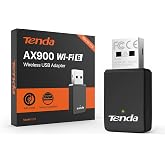 Tenda AX900 U11 USB WiFi Adapter for PC, WiFi 6 USB WiFi Dual Band 5GHz 2.4GHz, WiFi Adapter PC Compatible with Windows 11/10