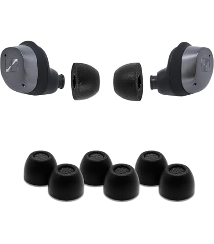 Comply Isolation TX-167 Ohrstöpsel Für Sennheiser – Memory-Schaum Für Perfekten Sitz & Sound