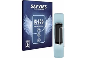 savvies Protection Ecran pour Garmin Vivosmart 4 (6 Pièces) - Film Protection Ultra Clair