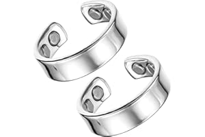 MagEnergy 2PCS Kupferringe für Frauen, 99,99% reiner Kupfer magnetischer Daumenring mit Magnet und Schmuck Geschenkbox