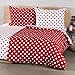 Produktbild 4Home Baumwolle Bettwäsche Roter Punkt, Red/Weiß 200 x 140 cm 2-Einheiten