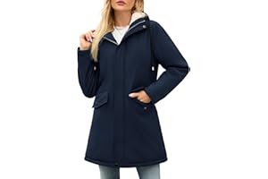 Yuson Girl Giubbotto Donna Invernale Foderato Giacca in Pile con Cappuccio Termici Ispessito Giubbotto Imbottito Autunno Invernali Classico Cappotto Outdoor Antivento Parka