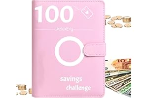 AZNEVER 100 Envelope Saving Challenge, Budget Planner 100-Tage Bugetplaner Startset Finanzplaner, Challenge Für Budgetplaner, A5 Budget Planer Umschlagmethode, Sparchallenge Budgetordner Budget Planner Sparen