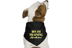 Spreadshirt Bin im Training Bitte Nicht Stören Hunde In Ausbildung Hunde-Bandana, One Size, Schwarz