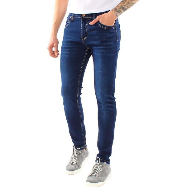 Ciabalù Jeans Uomo Invernali Eleganti Capri in Cotone Caldo Over Size Made in Italy Pantaloni Tasca America vestibilità Comoda (IT, Numero, 44, Regular, Regular, Blu