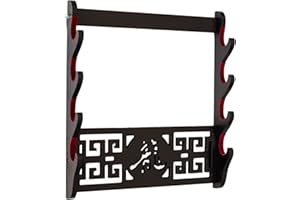 FOXSMZZ Support d'armes d'Arts Martiaux Protecteur En Laine Katana Wakizashi Tanto Support D'éPéE Mural (Dragon)