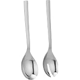WMF Nuova Salad Cutlery 25 cm 2 Pieces, Polished Stainless Steel, Cromargan, Dishwasher Safe