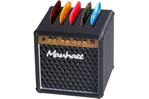 DIFISTIK Guitar Pick Case, Guitar Picks Holder Amp Speaker Guitar Pick Box | Guitar Pick Storage Container for Guitar Players Lovers | Guitar Picks Organizer | Simulation Speaker Desktop Ornaments Gift