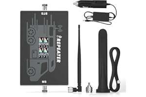 CONFIXPAND Amplificador de Señal de Telefonía Móvil Montado en un Vehículo, Amplificador de Señal para Móvil en Compatible con Señal Furgoneta, Camión, Remolque de Viaje y Otros vehículos